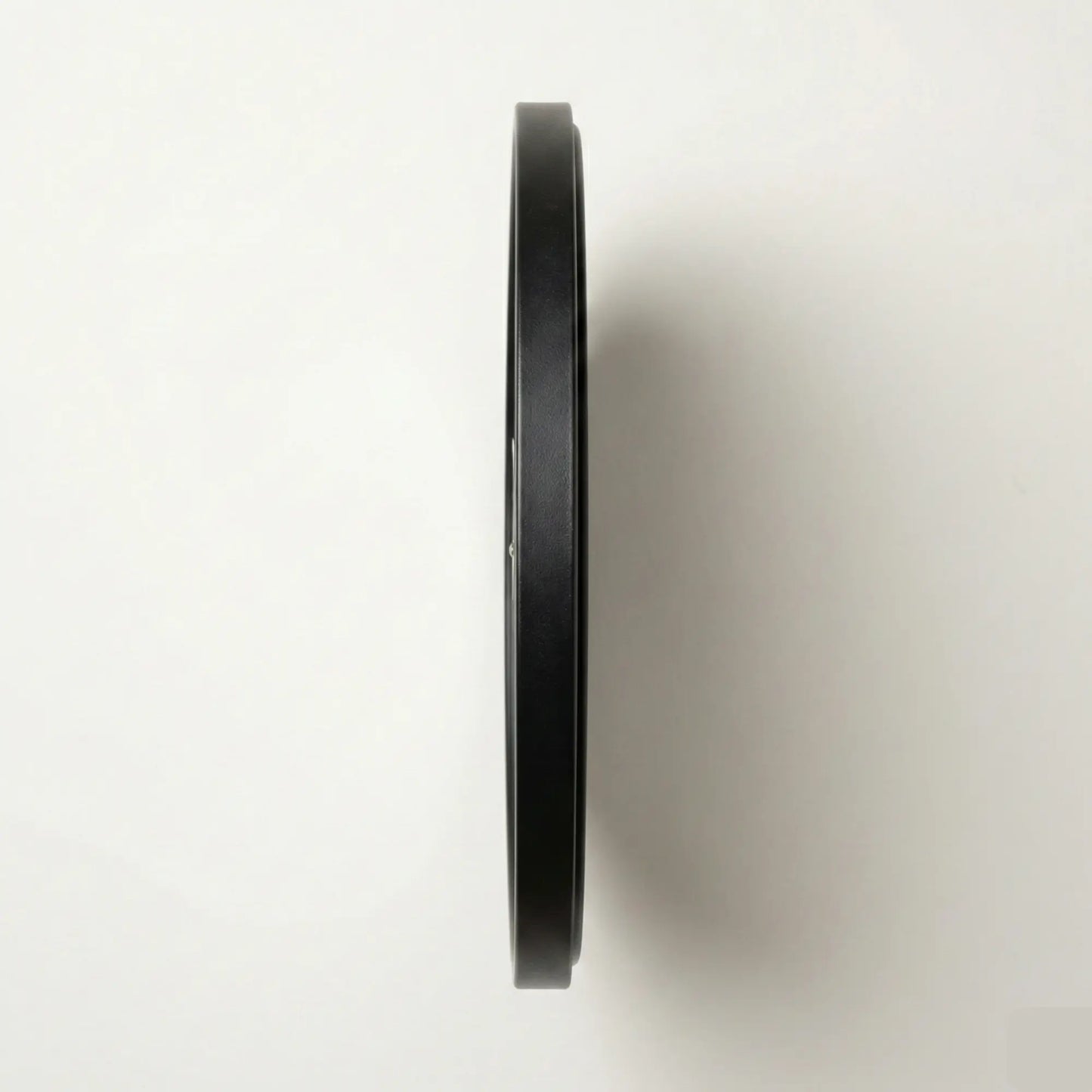 Modern Black Metal Wall Clock with Geometric Design