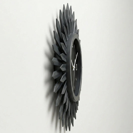 Emfogoo Silent Sunburst Wall Clock