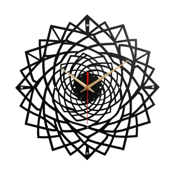 Clokary Geometric Metal Wall Clock