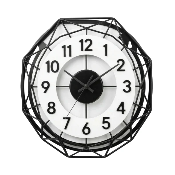 Clokary Geometric Wireframe Wall Clock