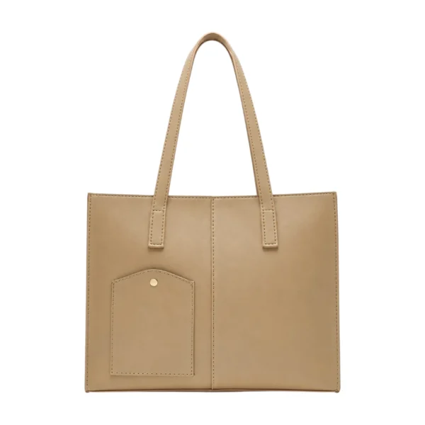 HeavenBags Beige Sandstone Minimalist Shopper Tote
